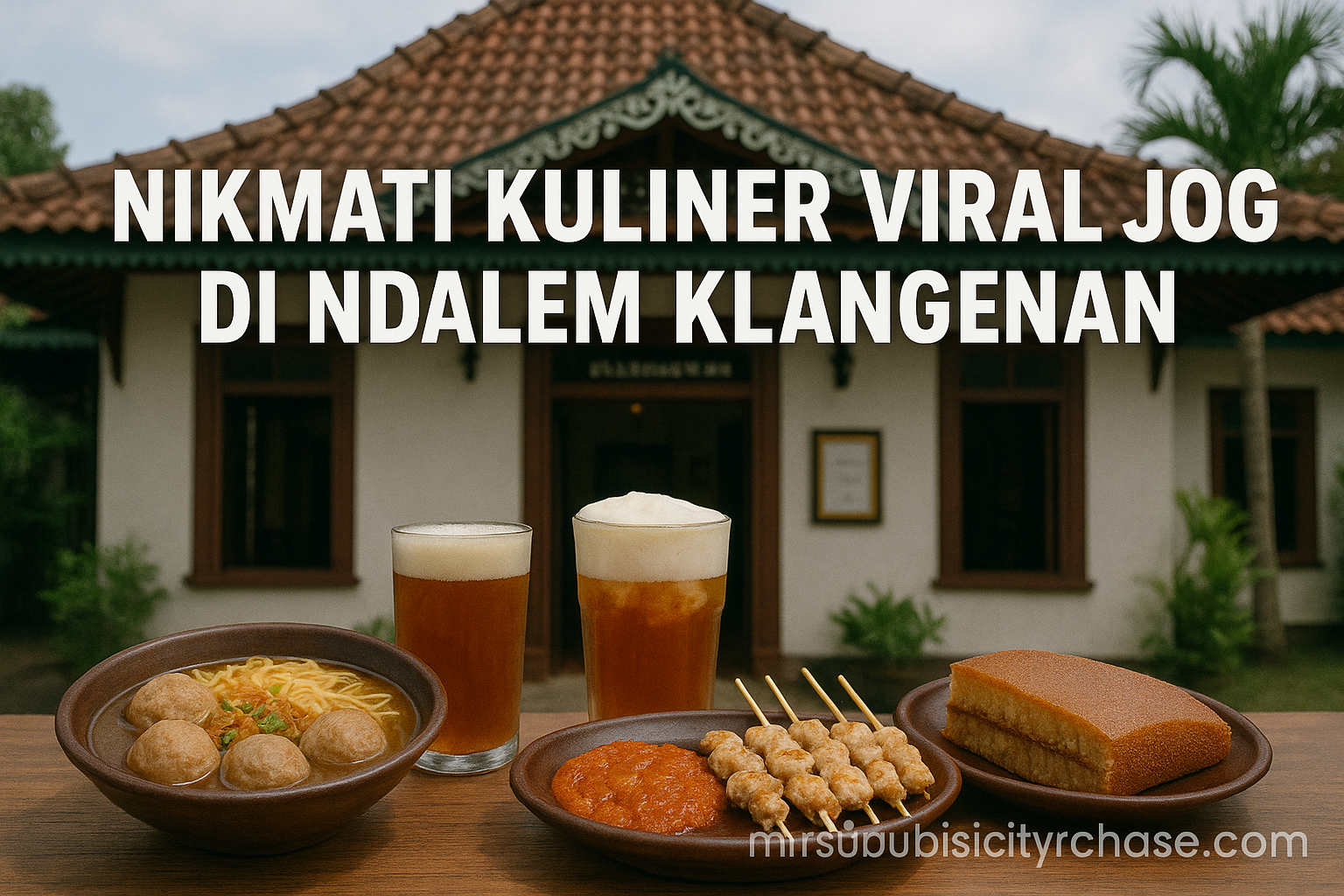 Nikmati Kuliner Viral Jogja Di Ndalem Klangenan