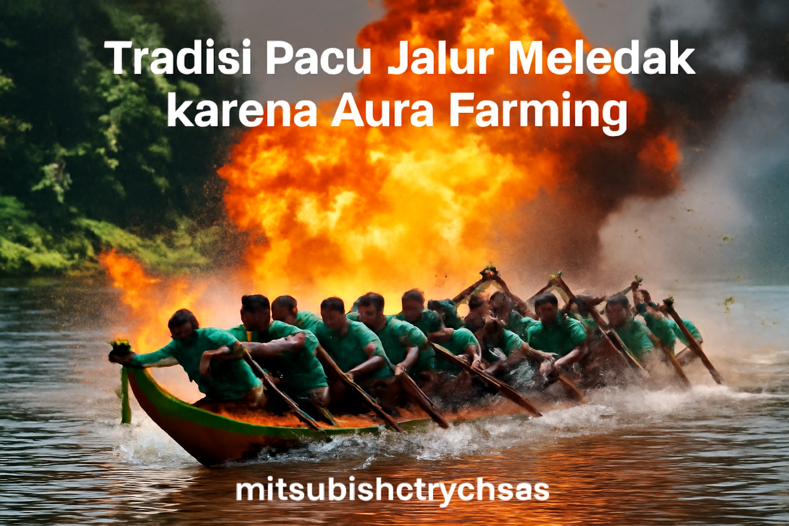 Tradisi Pacu Jalur Meledak karena Aura Farming