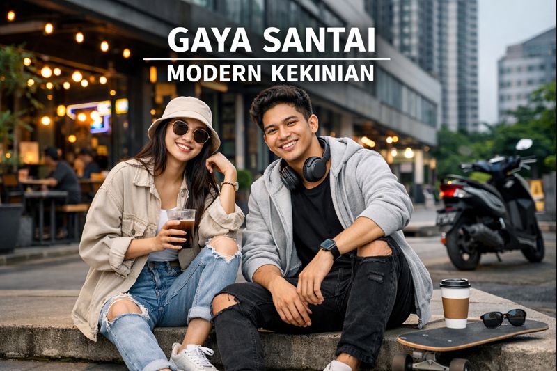 Gaya Santai Modern Kekinian
